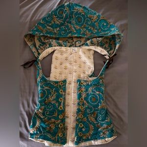 *Rare* DitD Teal & Gold Hooded Vixen Corset 28”-30” waist